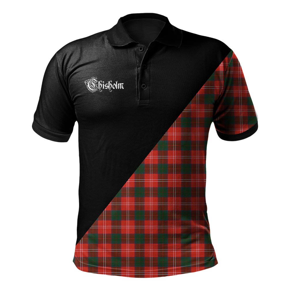 Clan Chisholm Modern Clan - Military Polo Shirt GZ30 Chisholm Modern Tartan Tartan Polo   