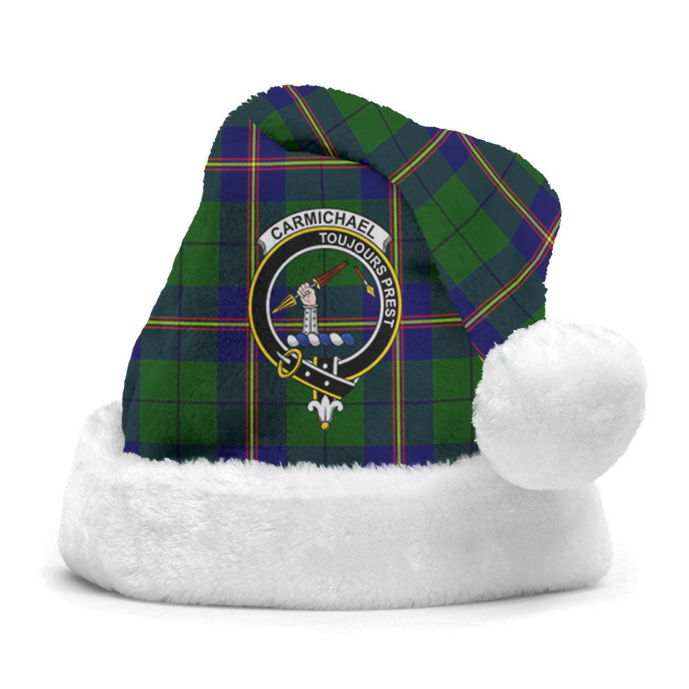 Clan Carmichael Modern Tartan Crest Christmas Santa Hat RD22 Carmichael Modern Tartan Tartan Santa Hat   