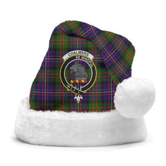 Clan Chalmers Tartan Crest Christmas Santa Hat FO47 Chalmers Tartan Tartan Santa Hat   