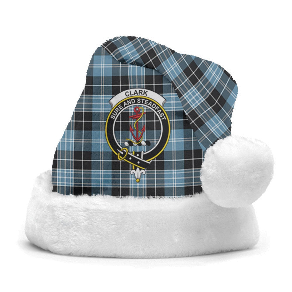 Clan Clark Ancient Tartan Crest Christmas Santa Hat XK41 Clark Ancient Tartan Tartan Santa Hat   