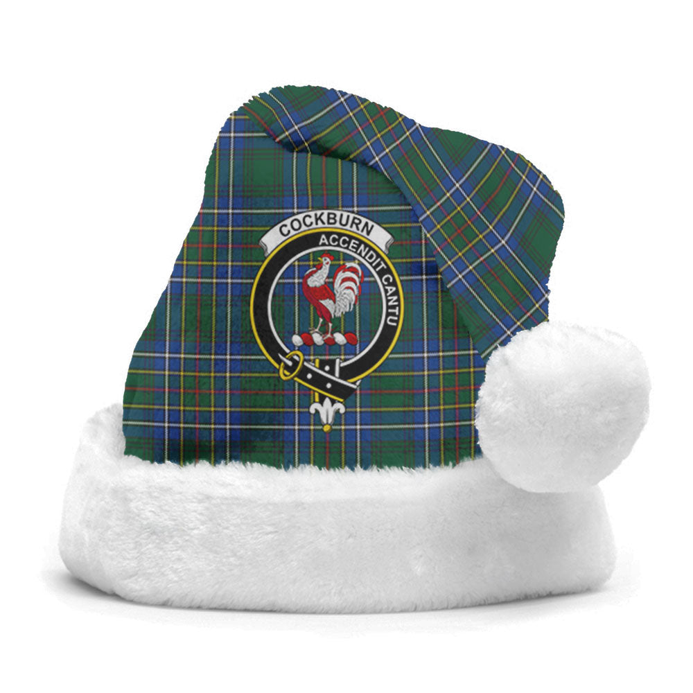 Clan Cockburn Ancient Tartan Crest Christmas Santa Hat RY37 Cockburn Ancient Tartan Tartan Santa Hat   