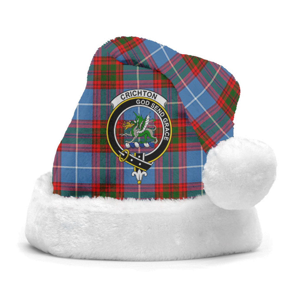 Clan Crichton Tartan Crest Christmas Santa Hat DG21 Crichton Tartan Tartan Santa Hat   