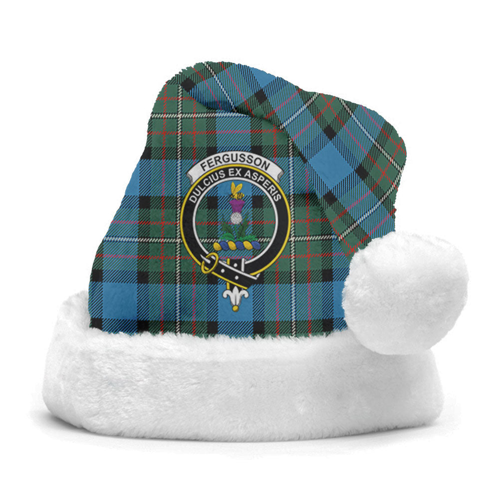 Clan Fergusson Ancient Tartan Crest Christmas Santa Hat OH32 Fergusson Ancient Tartan Tartan Santa Hat   