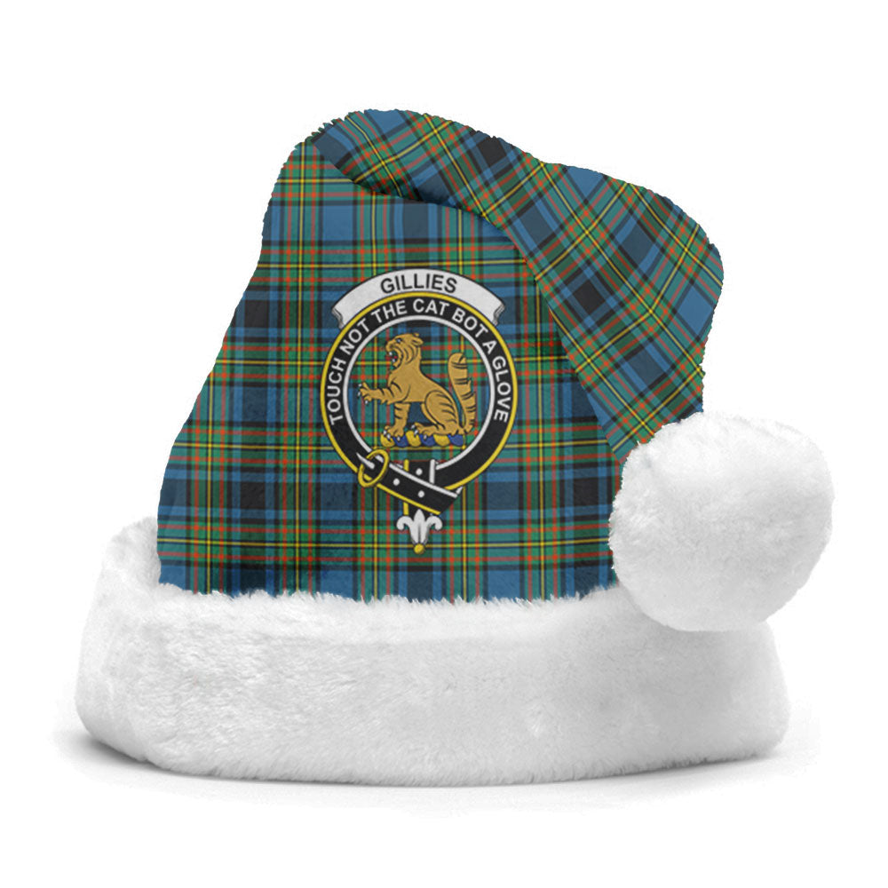 Clan Gillies Ancient Tartan Crest Christmas Santa Hat LM53 Gillies Ancient Tartan Tartan Santa Hat   