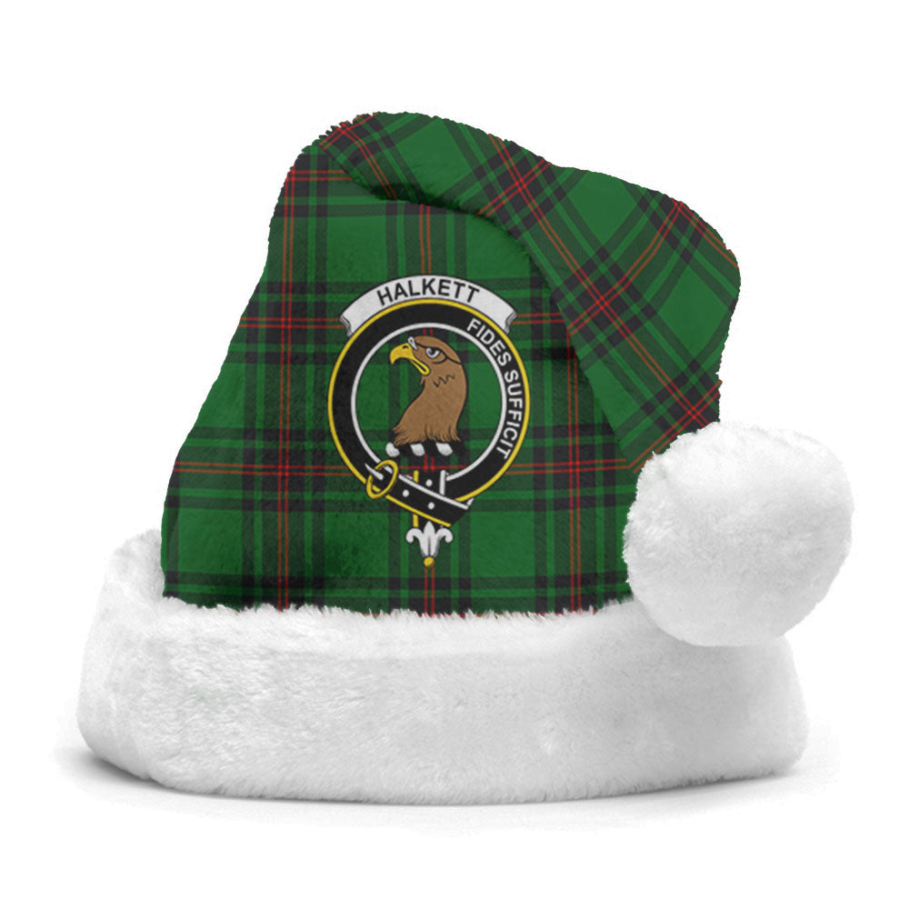 Clan Halkett Tartan Crest Christmas Santa Hat SK80 Halkett Tartan Tartan Santa Hat   