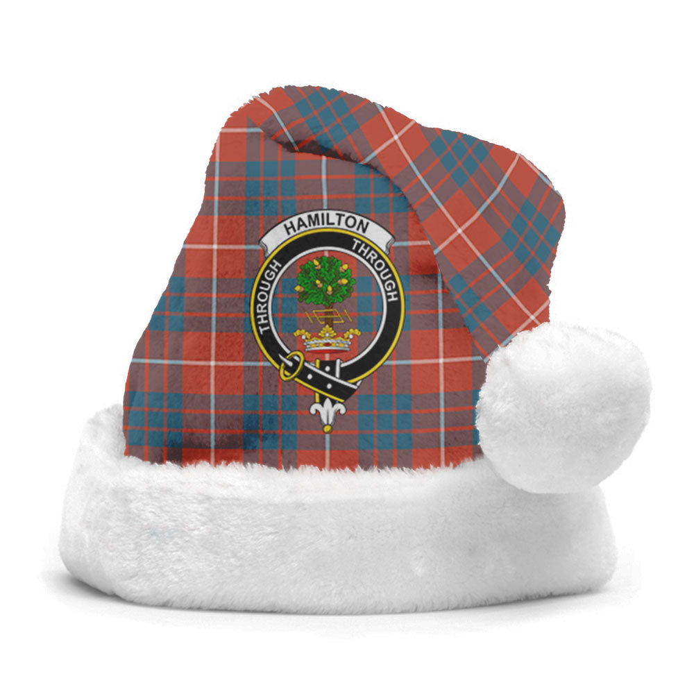 Clan Hamilton Ancient Tartan Crest Christmas Santa Hat EY13 Hamilton Ancient Tartan Tartan Santa Hat   