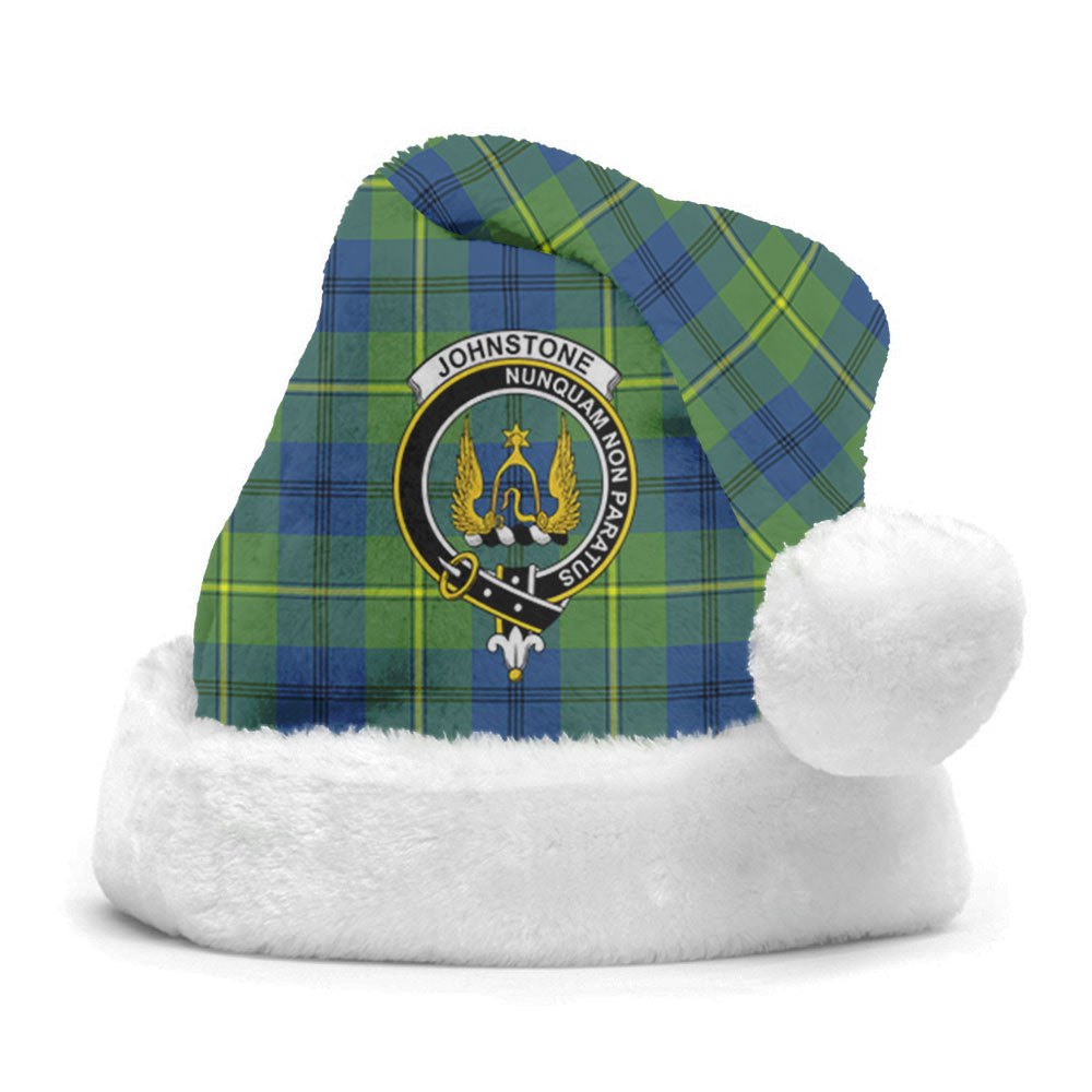 Clan Johnstone Ancient Tartan Crest Christmas Santa Hat LD96 Johnstone Ancient Tartan Tartan Santa Hat   