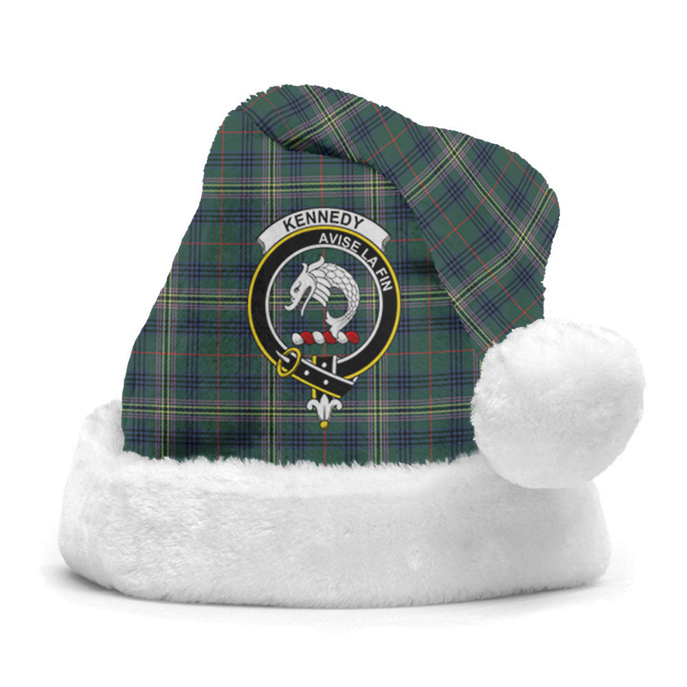 Clan Kennedy Modern Tartan Crest Christmas Santa Hat TU98 Kennedy Modern Tartan Tartan Santa Hat   