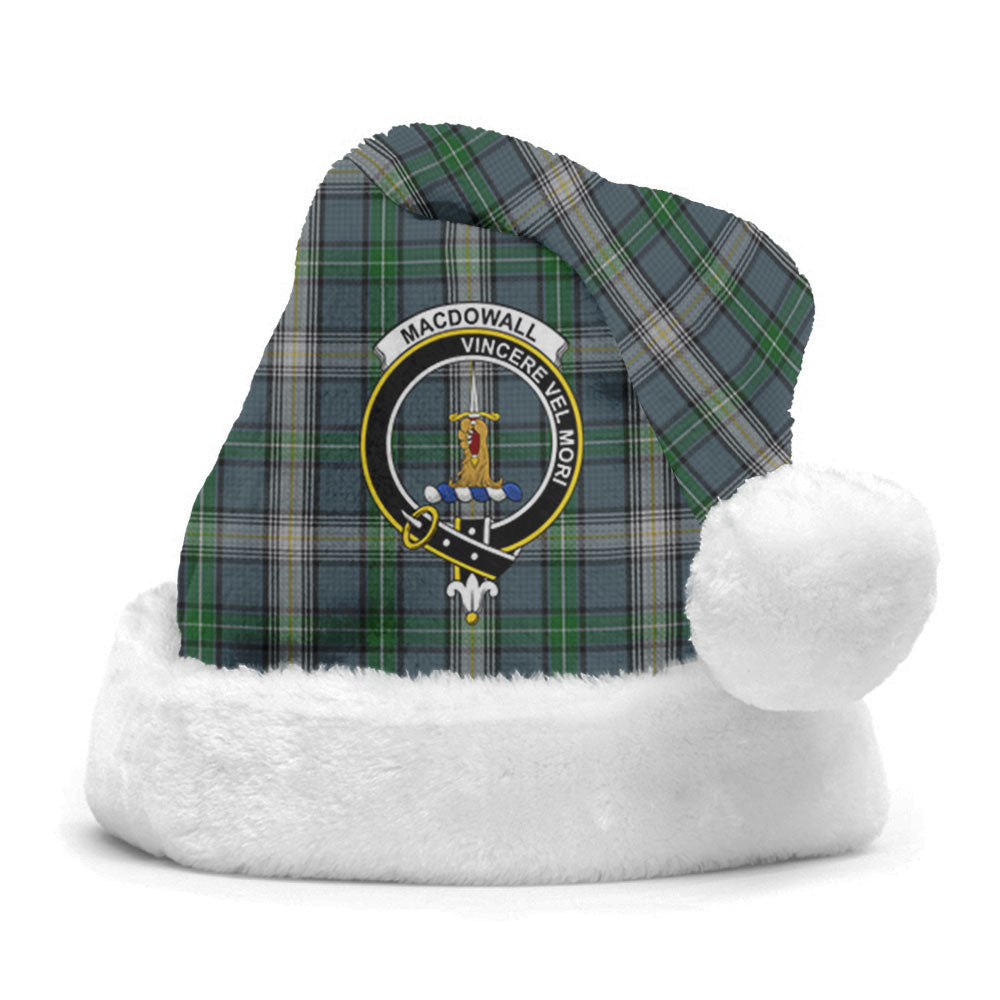 Clan MacDowall Tartan Crest Christmas Santa Hat DM72 MacDowall Tartan Tartan Santa Hat   