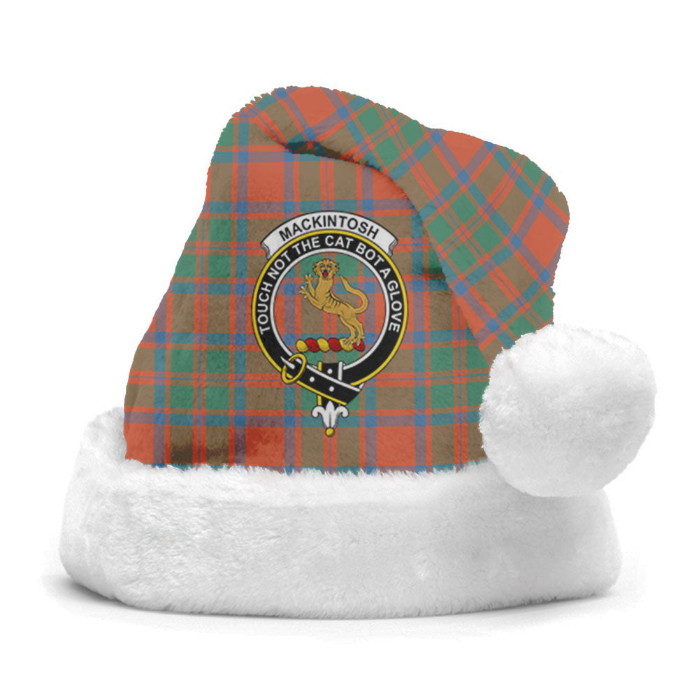 Clan MacKintosh Ancient Tartan Crest Christmas Santa Hat VQ67 MacKintosh Ancient Tartan Tartan Santa Hat   