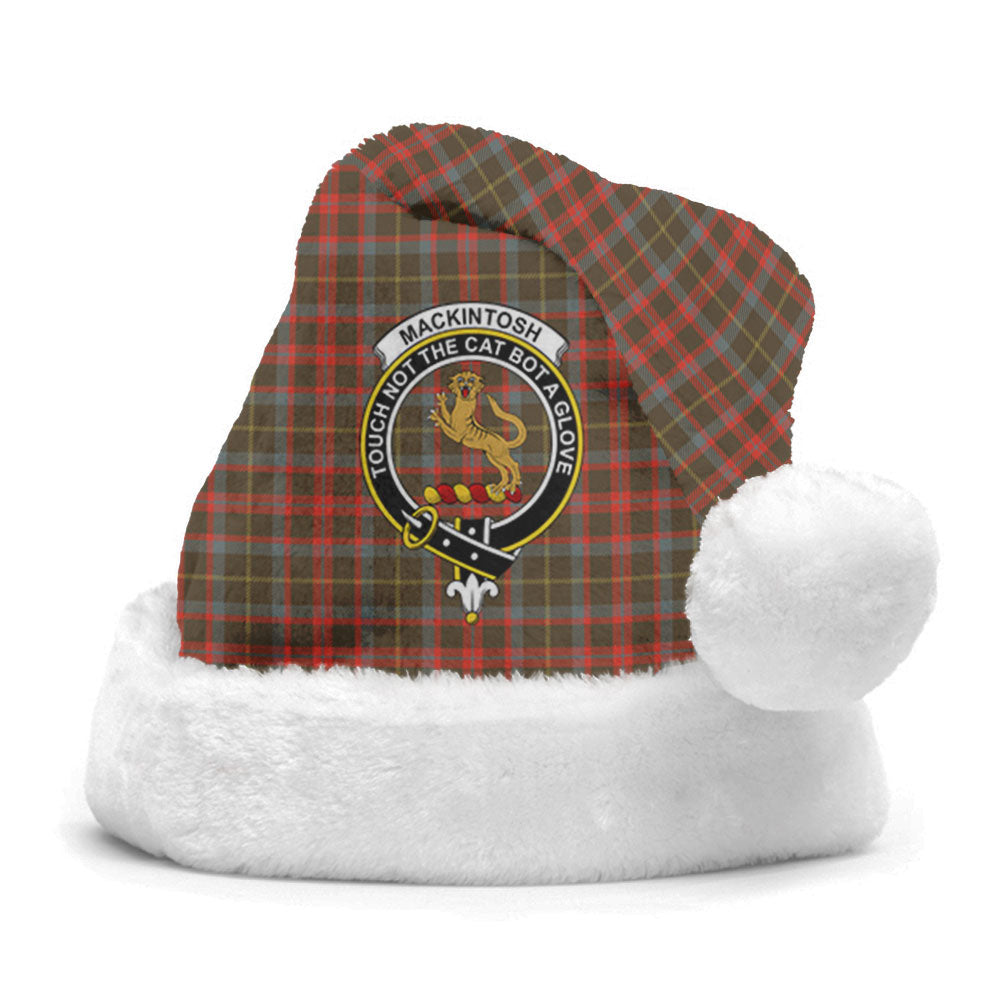 Clan MacKintosh Hunting Weathered Tartan Crest Christmas Santa Hat MY46 MacKintosh Hunting Weathered Tartan Tartan Santa Hat   