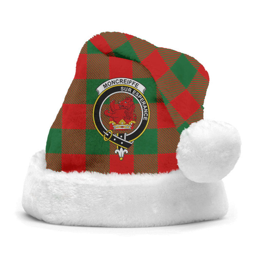 Clan Moncreiffe (or Moncreiff) Tartan Crest Christmas Santa Hat ER29 Moncreiffe (or Moncreiff) Tartan Tartan Santa Hat   