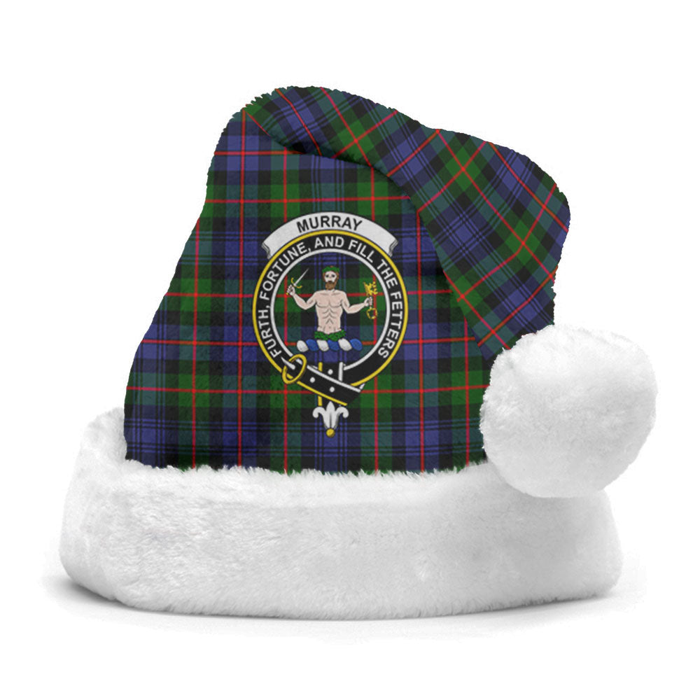 Clan Murray of Atholl Modern Tartan Crest Christmas Santa Hat WU12 Murray of Atholl Modern Tartan Tartan Santa Hat   