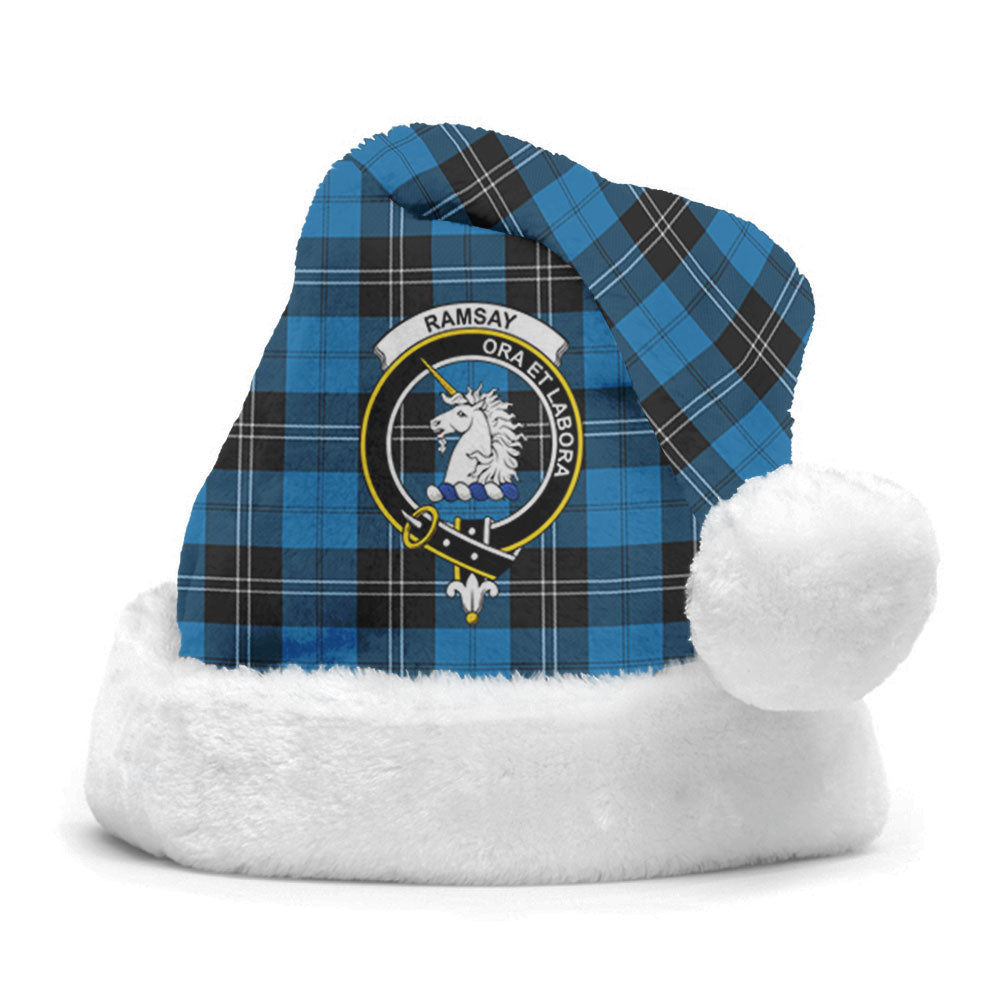 Clan Ramsay Blue Ancient Tartan Crest Christmas Santa Hat UG82 Ramsay Blue Ancient Tartan Tartan Santa Hat   