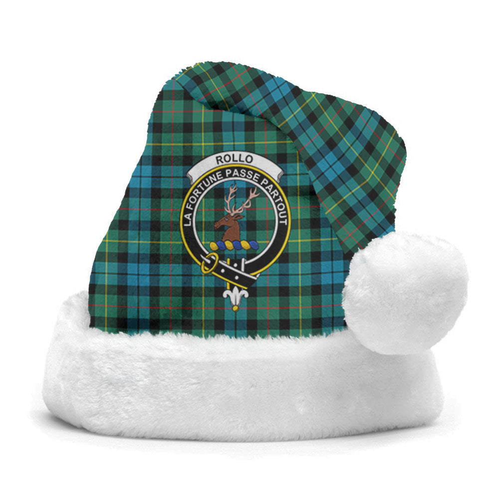 Clan Rollo Ancient Tartan Crest Christmas Santa Hat YM78 Rollo Ancient Tartan Tartan Santa Hat   