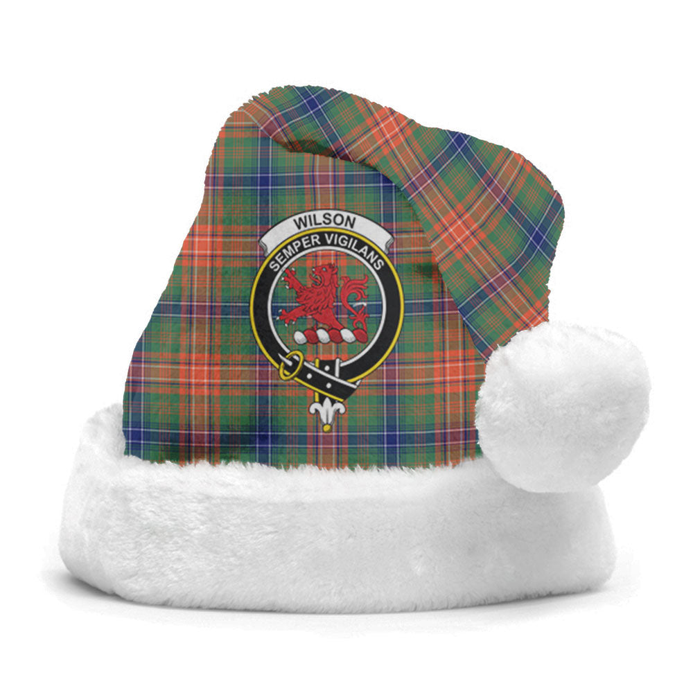 Clan Wilson Ancient Tartan Crest Christmas Santa Hat PU31 Wilson Ancient Tartan Tartan Santa Hat   