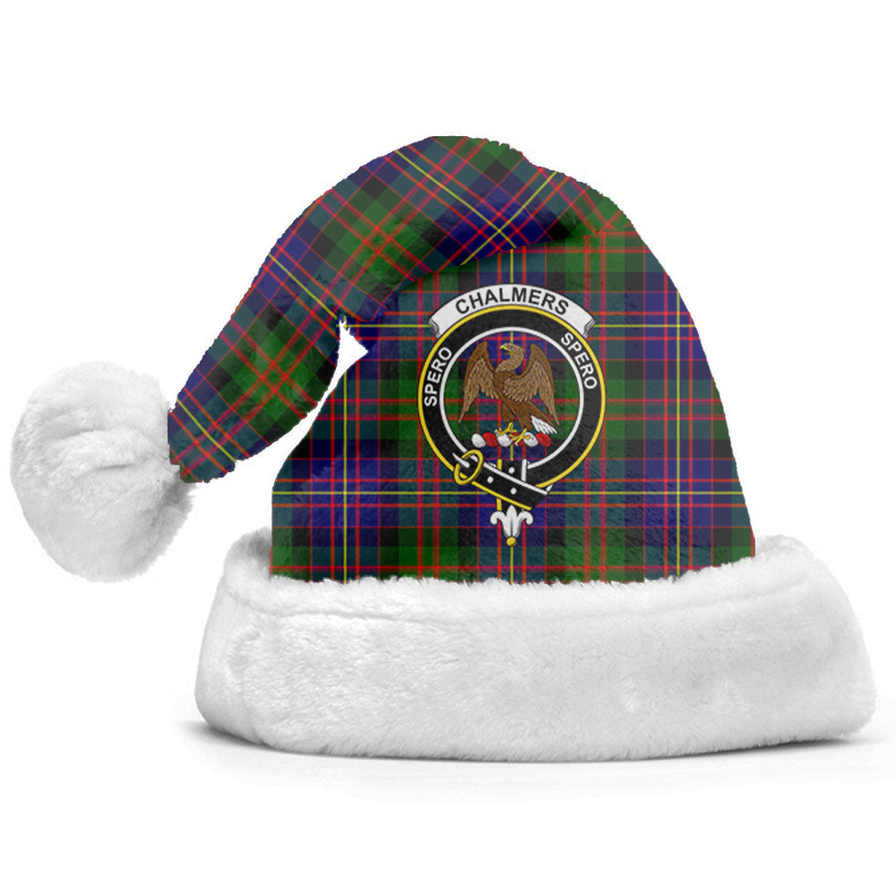 Clan Chalmers (Balnacraig) Tartan Crest Christmas Santa Hat VT96 Chalmers (Balnacraig) Tartan Tartan Santa Hat   