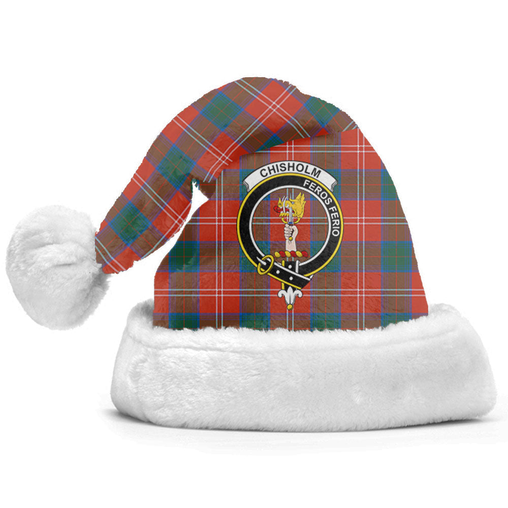 Clan Chisholm Ancient Tartan Crest Christmas Santa Hat CE18 Chisholm Ancient Tartan Tartan Santa Hat   