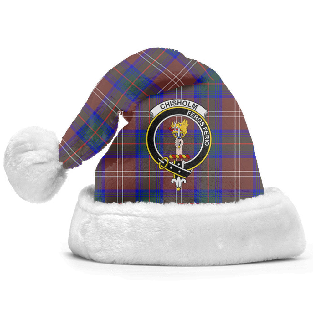 Clan Chisholm Hunting Modern Tartan Crest Christmas Santa Hat RJ83 Chisholm Hunting Modern Tartan Tartan Santa Hat   