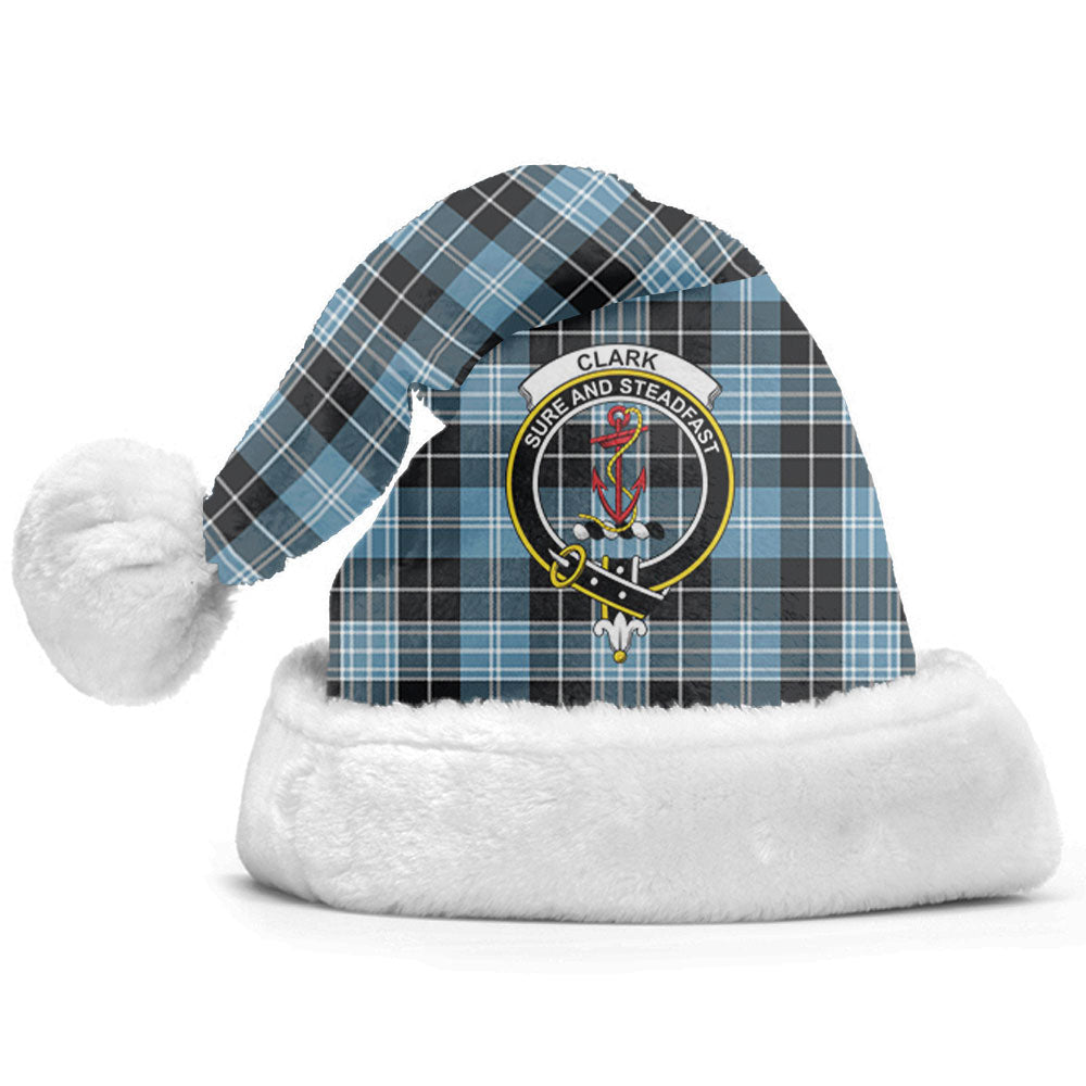 Clan Clark Ancient Tartan Crest Christmas Santa Hat XK41 Clark Ancient Tartan Tartan Santa Hat   