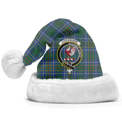 Clan Cockburn Ancient Tartan Crest Christmas Santa Hat RY37 Cockburn Ancient Tartan Tartan Santa Hat   