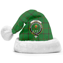 Clan Don Tartan Crest Christmas Santa Hat RA56 Don Tartan Tartan Santa Hat   