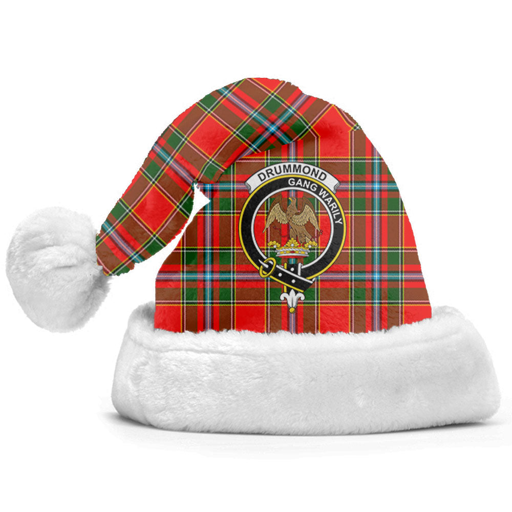 Clan Drummond of Perth Tartan Crest Christmas Santa Hat EL47 Drummond of Perth Tartan Tartan Santa Hat   