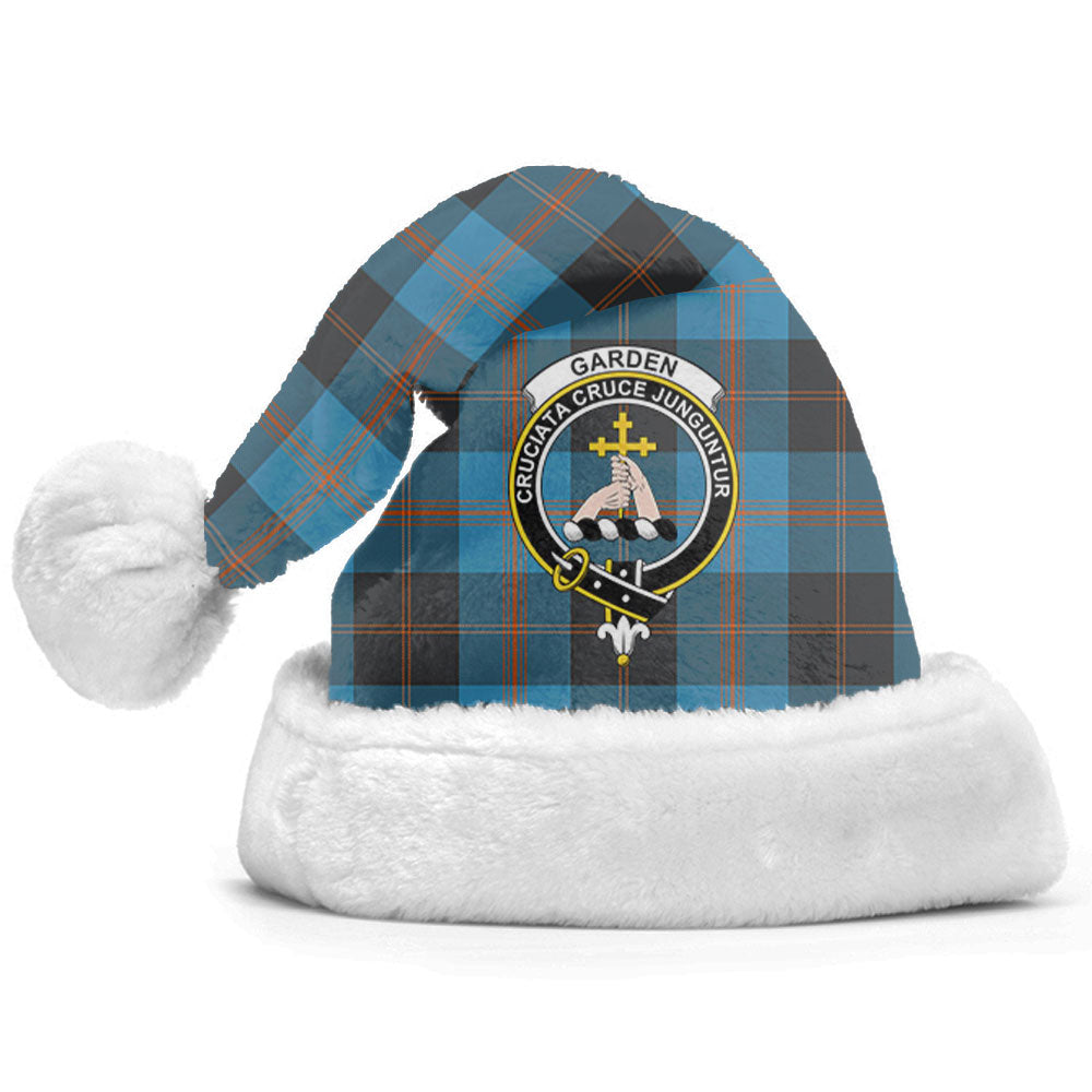 Clan Garden Tartan Crest Christmas Santa Hat JQ33 Garden Tartan Tartan Santa Hat   