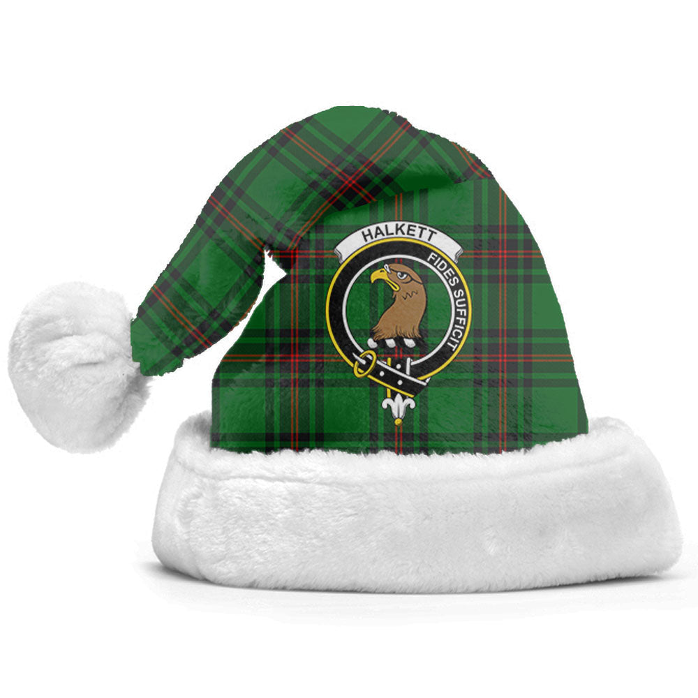 Clan Halkett Tartan Crest Christmas Santa Hat SK80 Halkett Tartan Tartan Santa Hat   