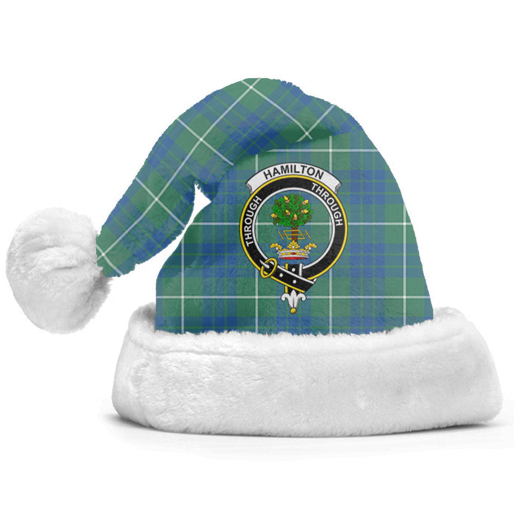 Clan Hamilton Hunting Ancient Tartan Crest Christmas Santa Hat MS61 Hamilton Hunting Ancient Tartan Tartan Santa Hat   