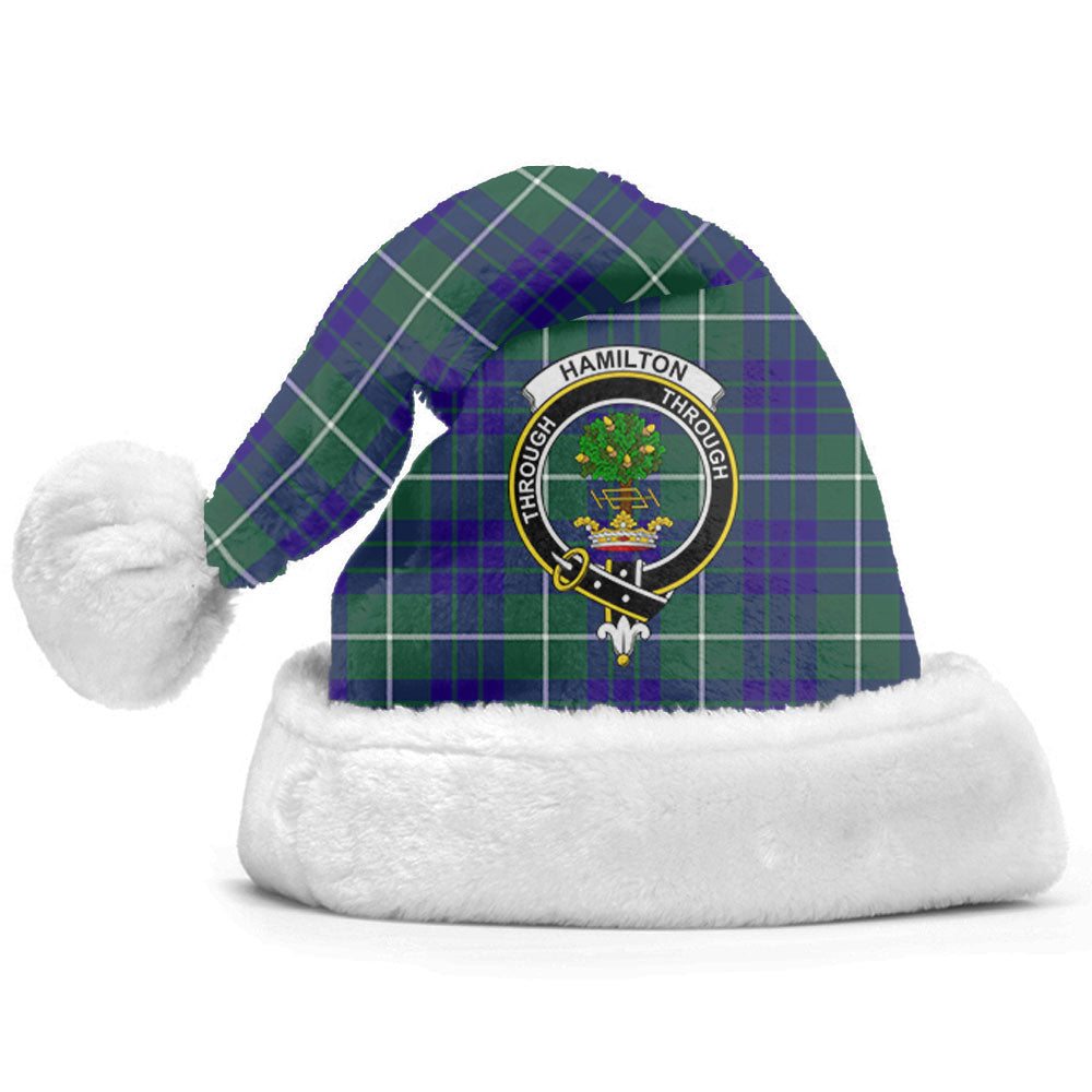 Clan Hamilton Hunting Modern Tartan Crest Christmas Santa Hat GF95 Hamilton Hunting Modern Tartan Tartan Santa Hat   