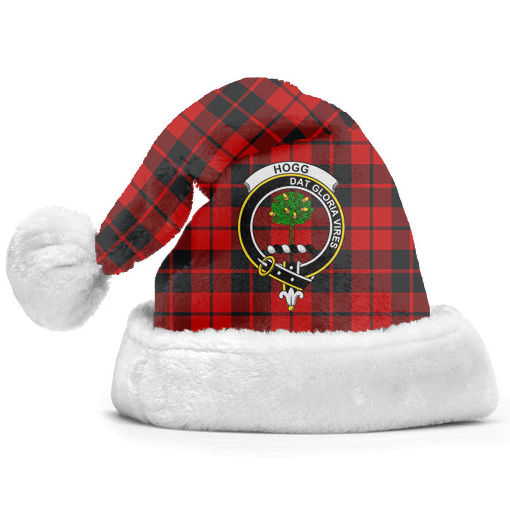 Clan Hogg Tartan Crest Christmas Santa Hat PP32 Hogg Tartan Tartan Santa Hat   