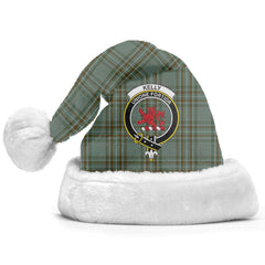 Clan Kelly Dress Tartan Crest Christmas Santa Hat DQ42 Kelly Dress Tartan Tartan Santa Hat   