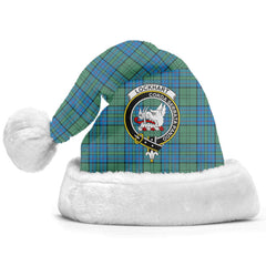 Clan Lockhart Tartan Crest Christmas Santa Hat XW47 Lockhart Tartan Tartan Santa Hat   