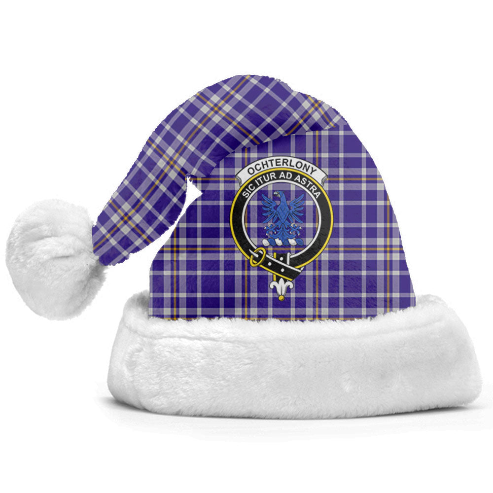 Clan Ochterlony Tartan Crest Christmas Santa Hat ZM78 Ochterlony Tartan Tartan Santa Hat   