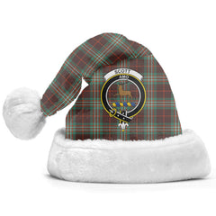 Clan Scott Brown Ancient Tartan Crest Christmas Santa Hat QW22 Clan Scott (Scott Tartan) Tartan Santa Hat   