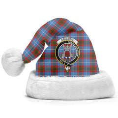 Clan Spalding Tartan Crest Christmas Santa Hat AV48 Spalding Tartan Tartan Santa Hat   