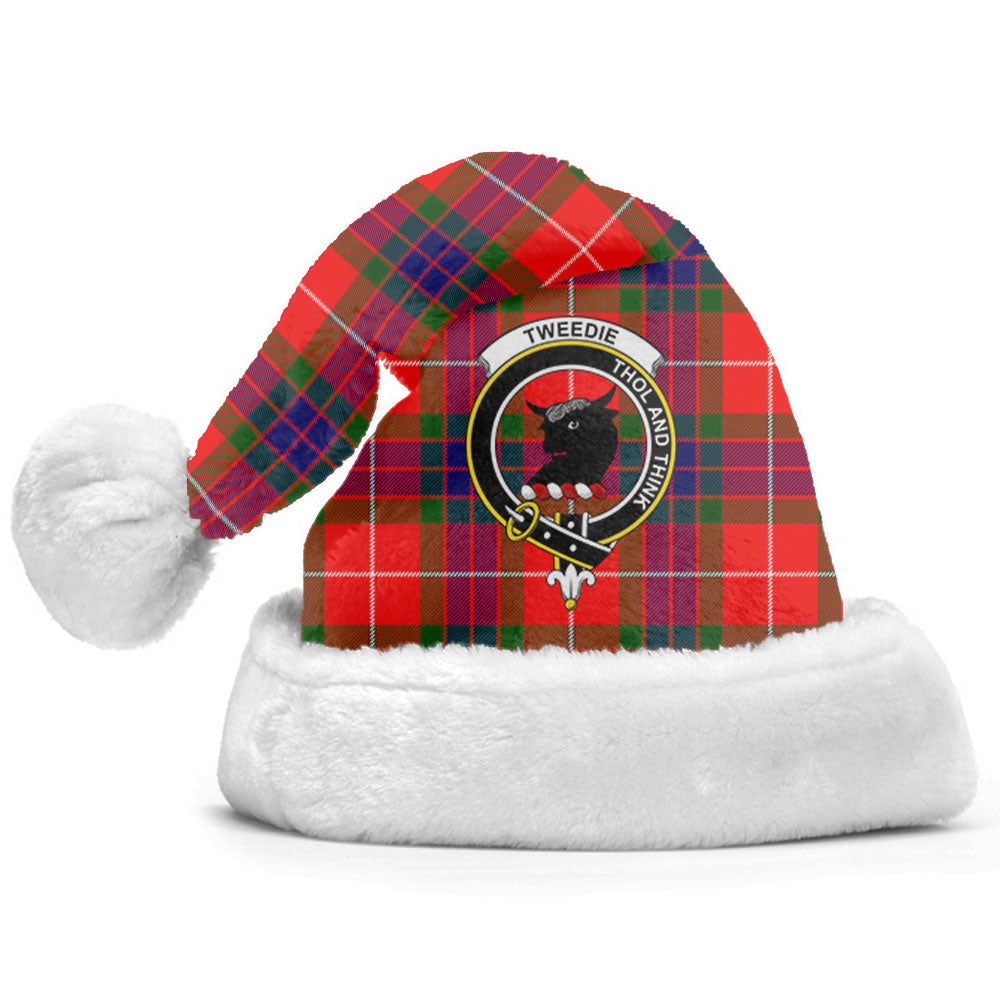 Clan Tweedie Tartan Crest Christmas Santa Hat HJ20 Tweedie Tartan Tartan Santa Hat   