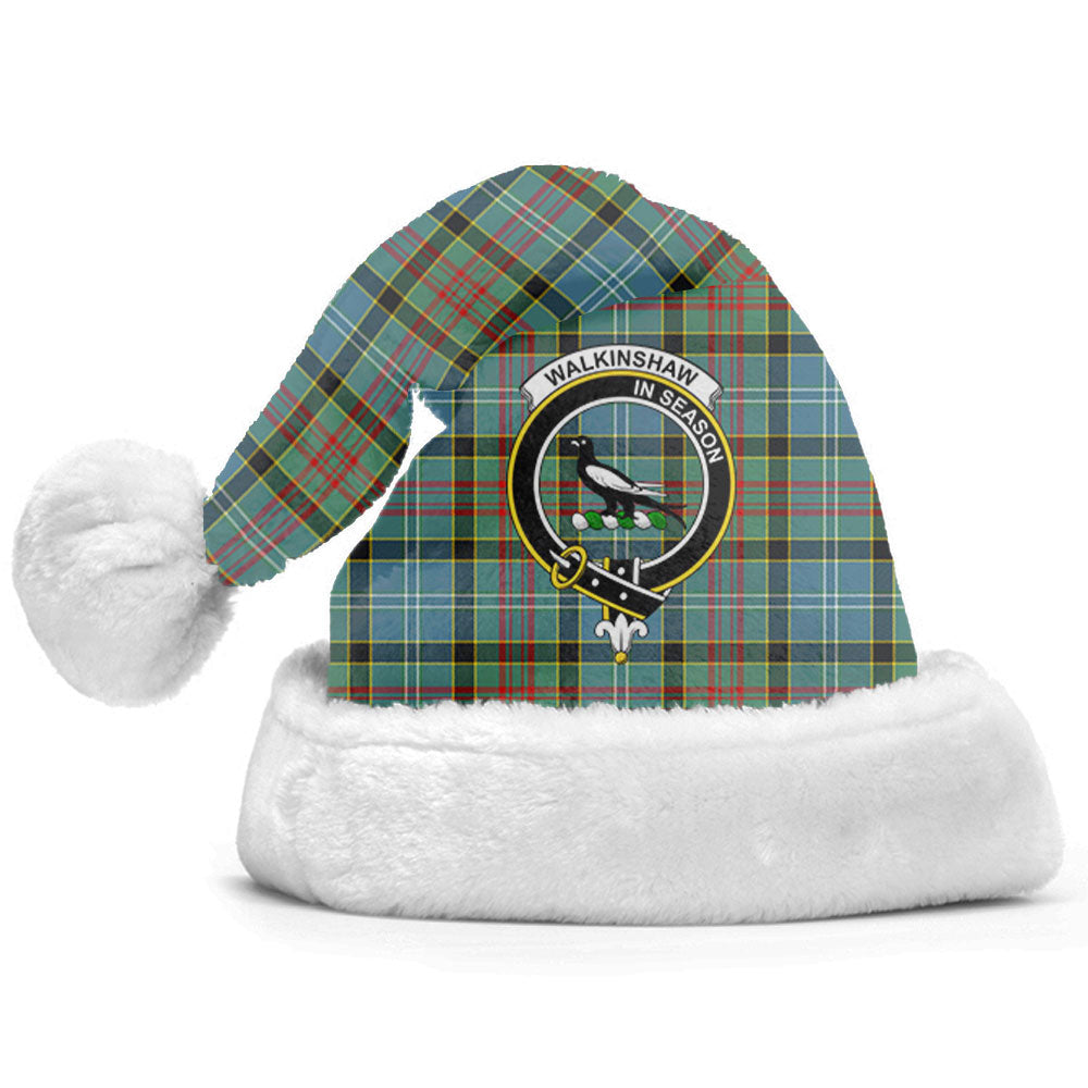 Clan Walkinshaw Tartan Crest Christmas Santa Hat OQ27 Walkinshaw Tartan Tartan Santa Hat   