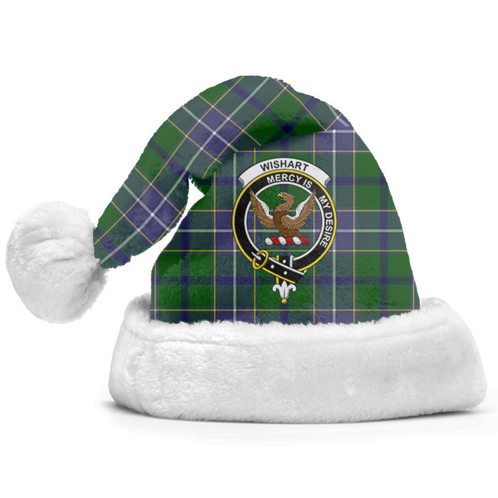 Clan Wishart Hunting Tartan Crest Christmas Santa Hat UN68 Wishart Hunting Tartan Tartan Santa Hat   