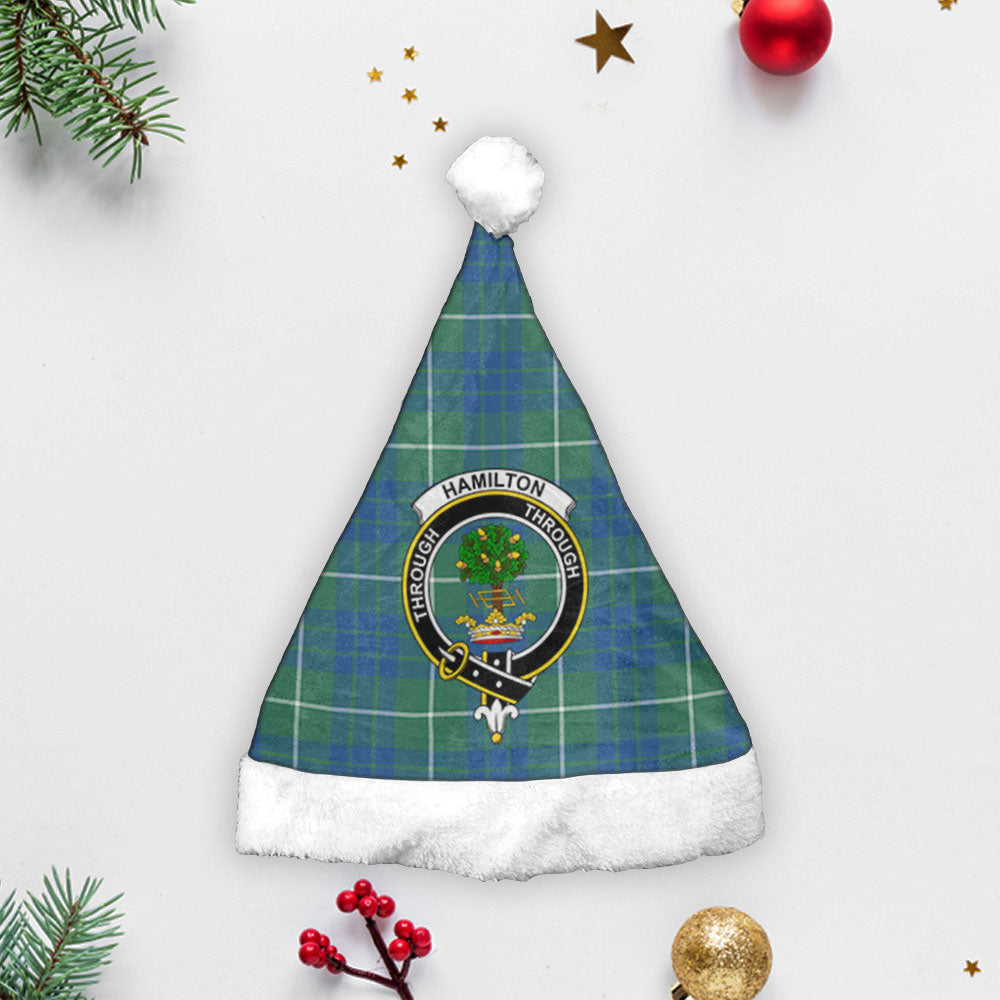 Clan Hamilton Hunting Ancient Tartan Crest Christmas Santa Hat MS61 Hamilton Hunting Ancient Tartan Tartan Santa Hat   