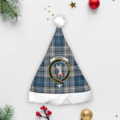 Clan Napier Modern Tartan Crest Christmas Santa Hat EO18 Napier Modern Tartan Tartan Santa Hat   