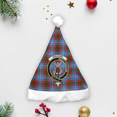 Clan Spalding Tartan Crest Christmas Santa Hat AV48 Spalding Tartan Tartan Santa Hat   