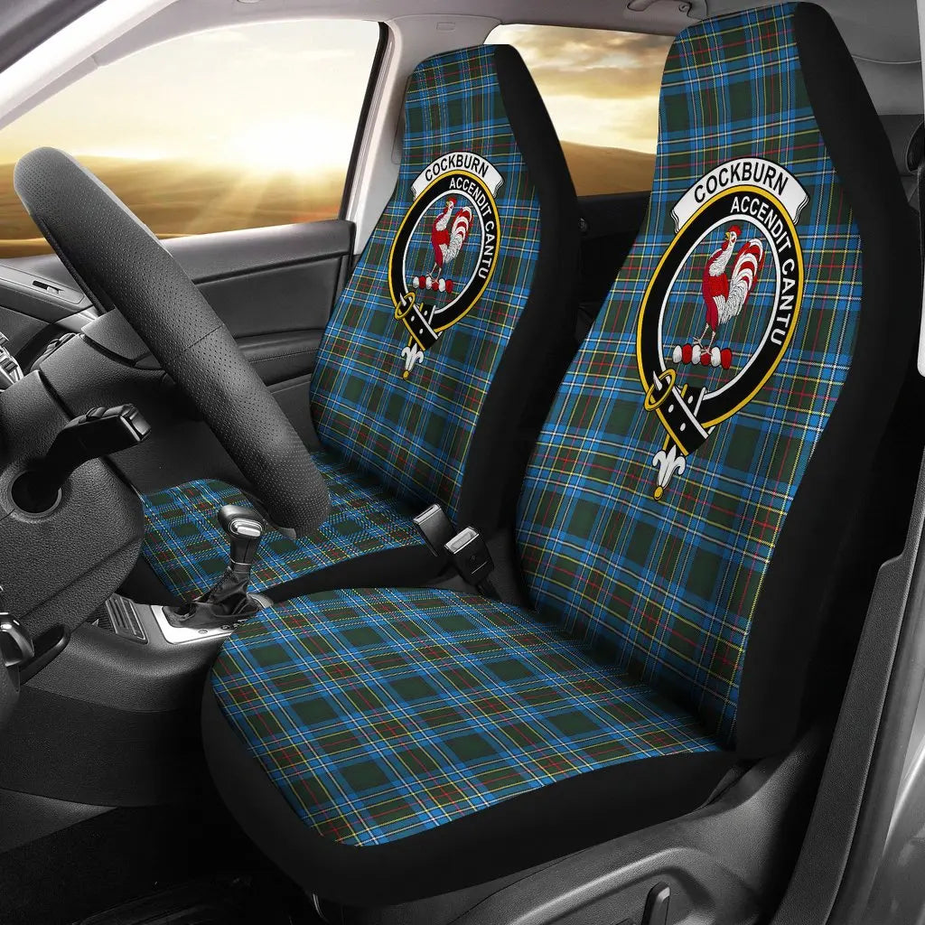 Clan Cockburn Tartan Crest Car Seat Cover ZO34 Clan Cockburn Tartan Today   