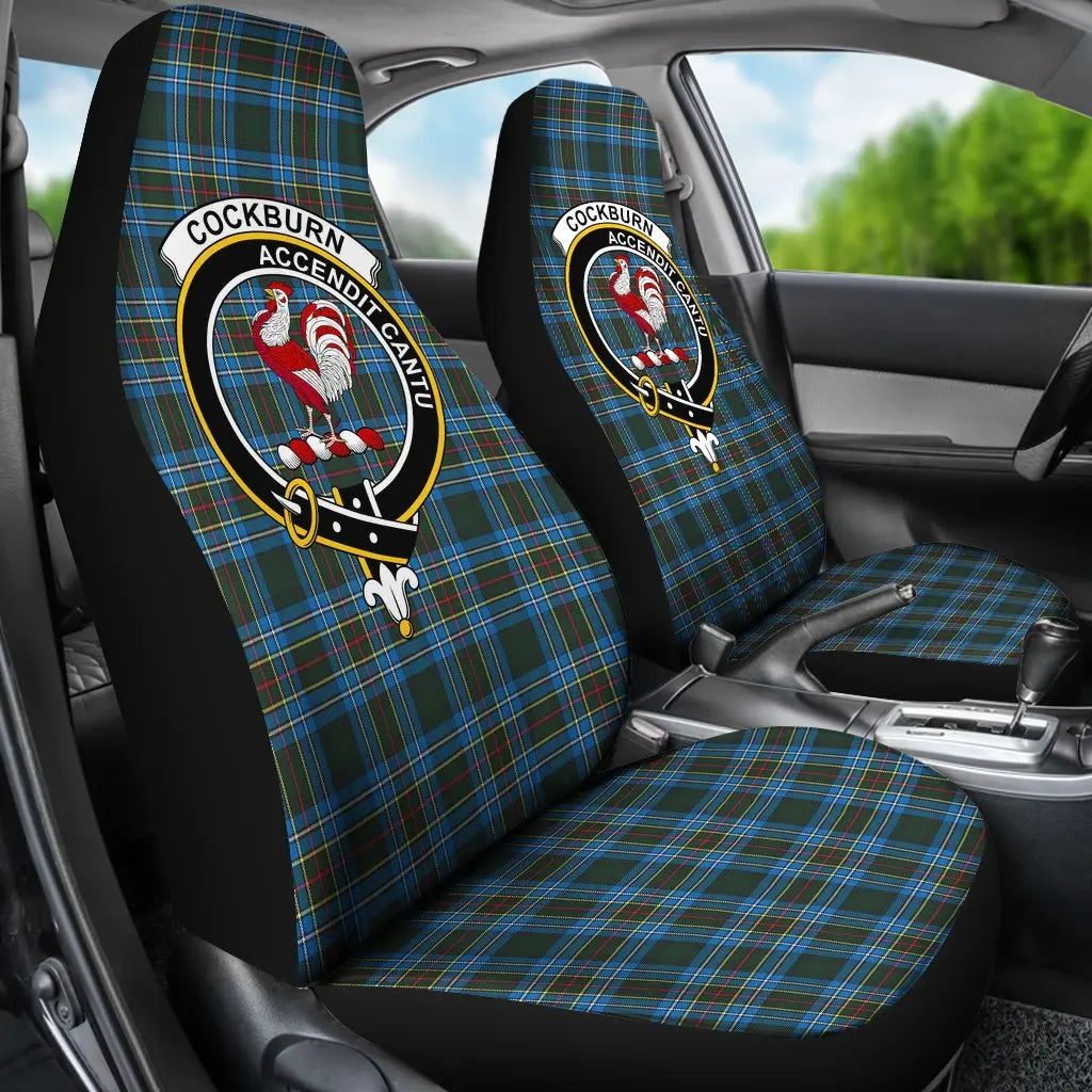 Clan Cockburn Tartan Crest Car Seat Cover ZO34 Clan Cockburn Tartan Today   