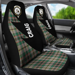 Clan Craig Ancient Tartan Crest Car Seat Cover  - Flash StyleJE57 Clan Craig Tartan Today   