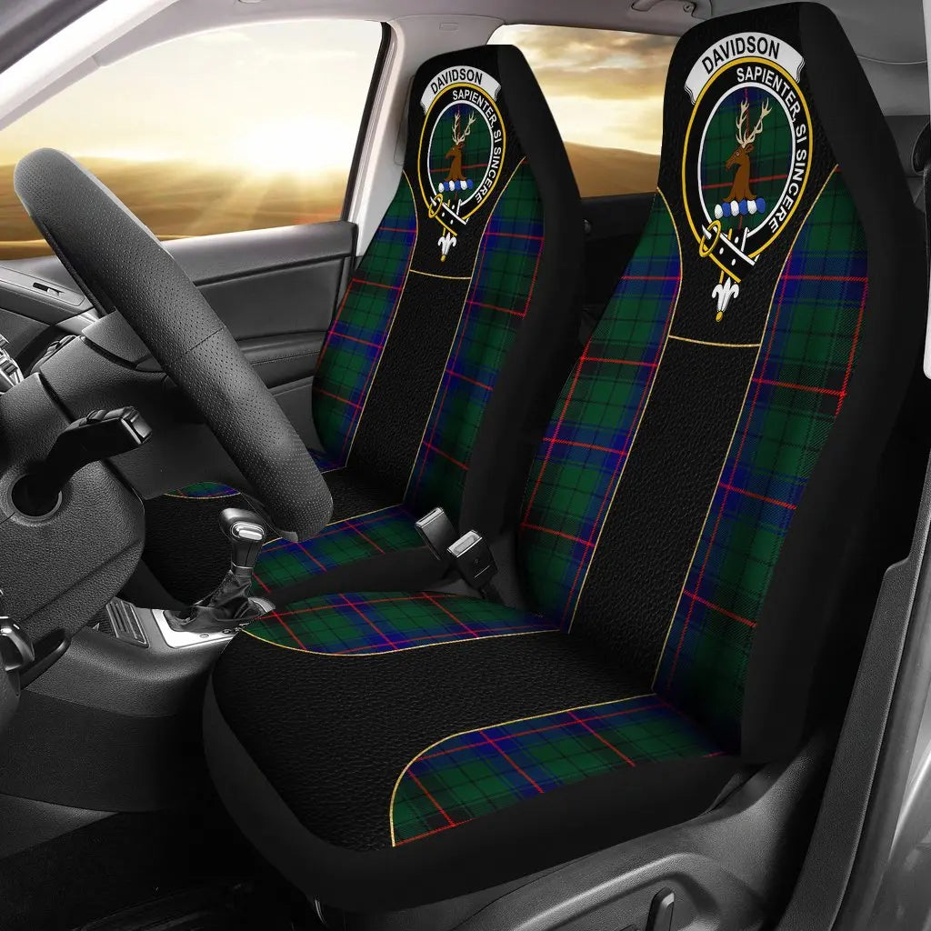 Clan Davidson Tartan Crest Special Car Seat Cover EK47 Clan Davidson Tartan Today   