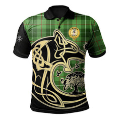 Clan Clephan Tartan Polo Shirt Viking Wolf EA61 Clephan Tartan Tartan Polo   