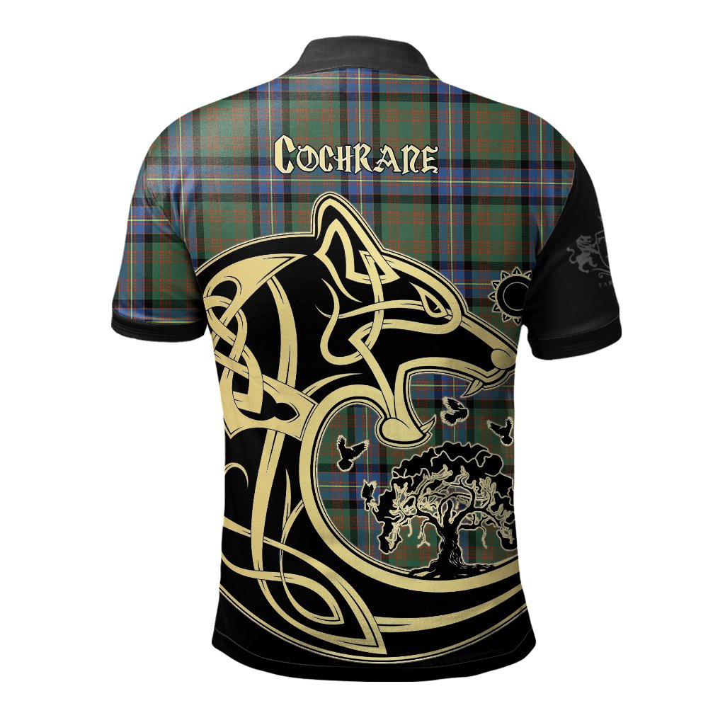 Clan Cochrane Ancient Tartan Polo Shirt Viking Wolf QW81 Cochrane Ancient Tartan Tartan Polo   