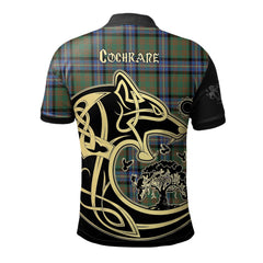 Clan Cochrane Ancient Tartan Polo Shirt Viking Wolf QW81 Cochrane Ancient Tartan Tartan Polo   